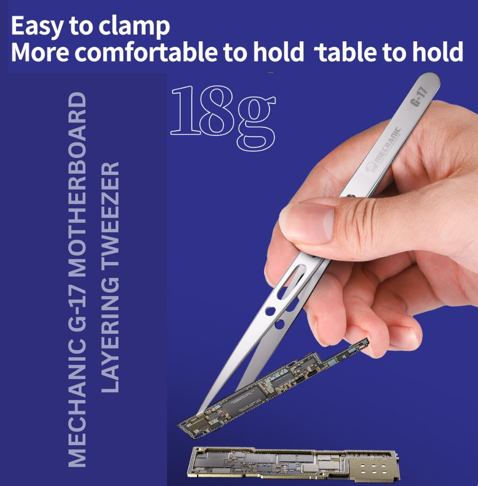 Mechanic G-17 Motherboard Layered Stainless Steel Tweezers for Motherboard BGA Repair