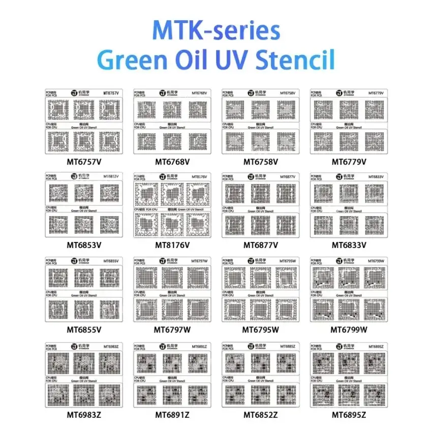 Jtx Green Oil Uv Stencil GS-01 Samsung Series 7 Models