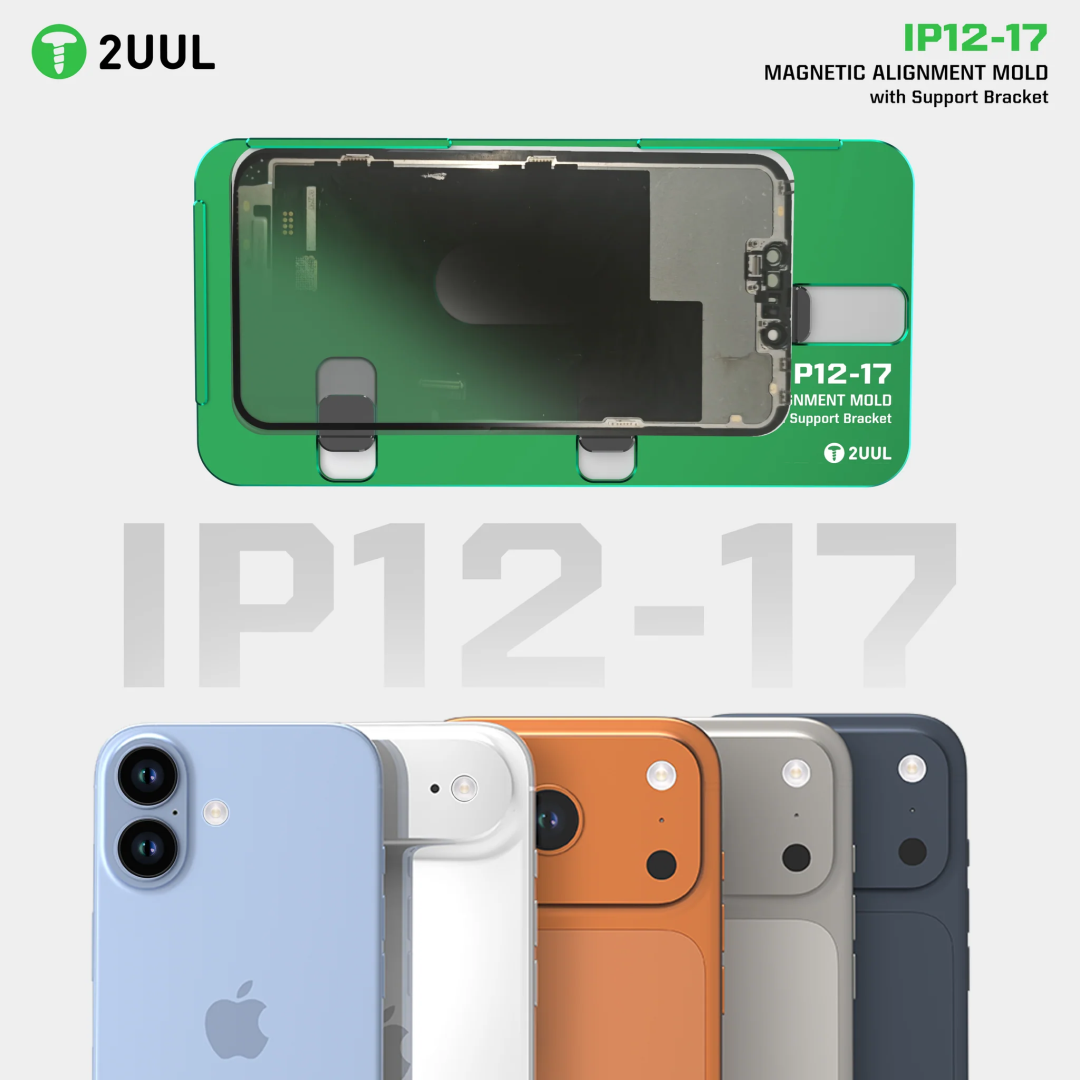 2UUL SH01 Magnetic Alignment Mold with Bracket for iPhone 12 to iPhone 17 Series Screen Alignment and OCA Lamination
