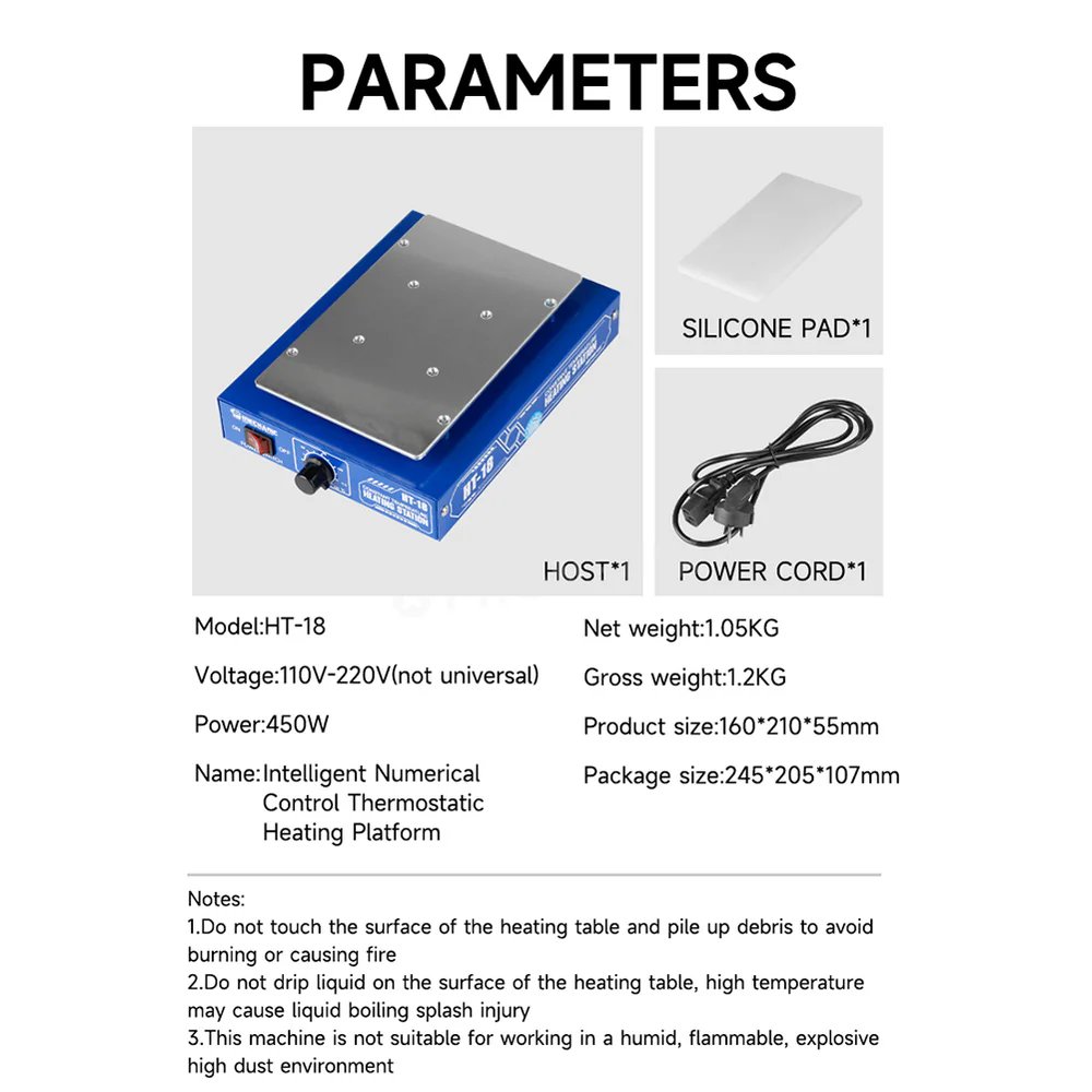 Mechanic HT-18 CNC Constant Temperature Heating Platform