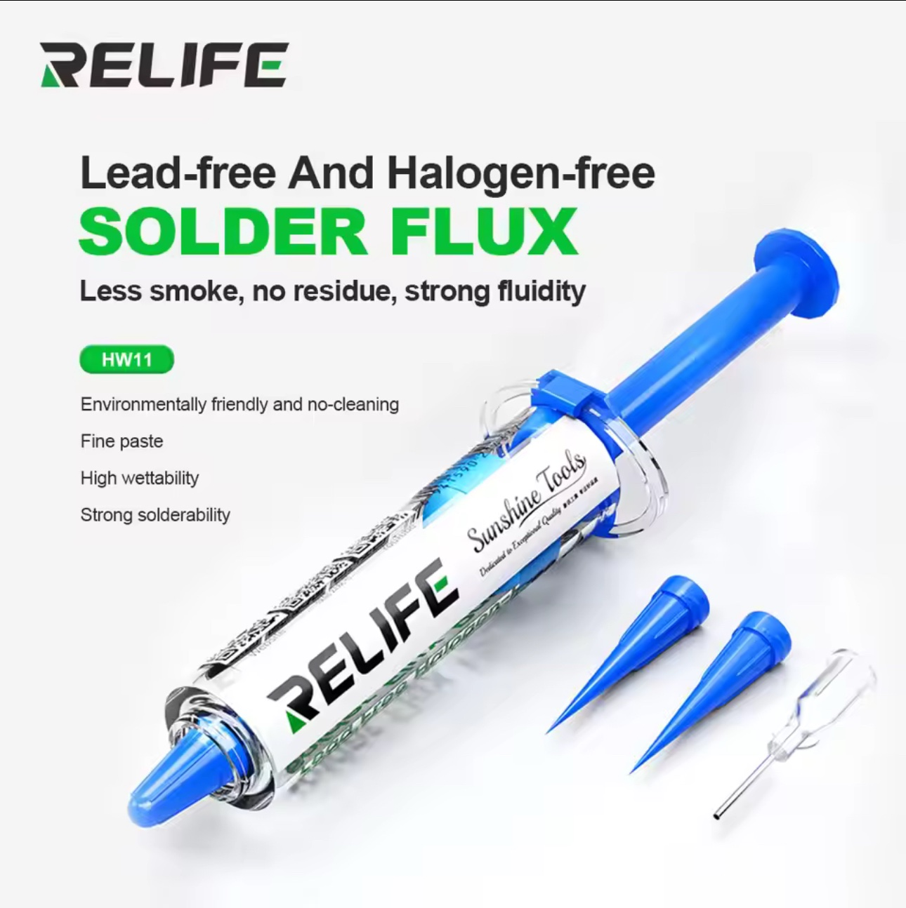Relife HW11 Lead-Free and Halogen-Free Solder Flux