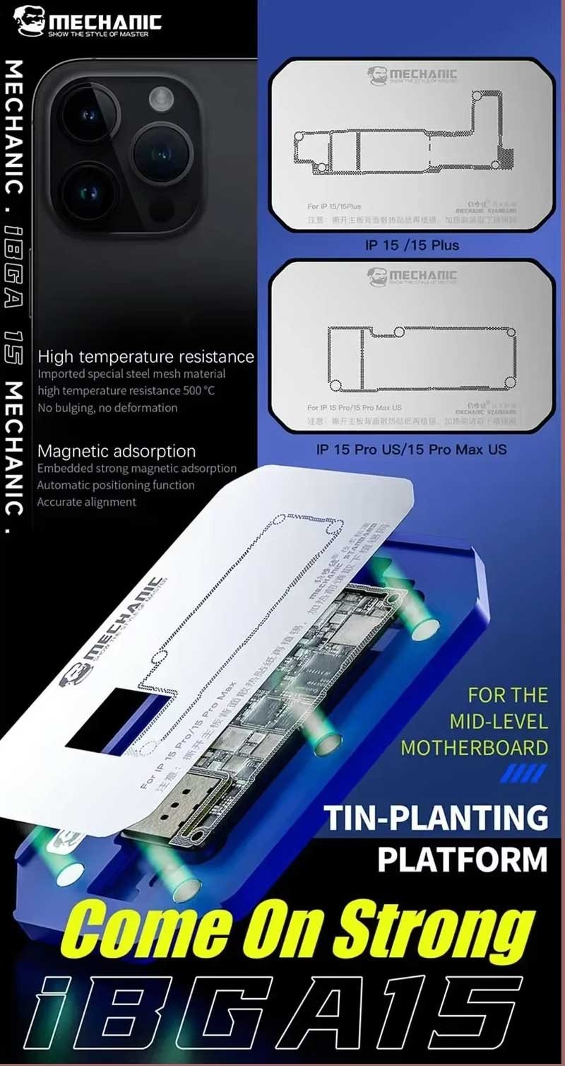 MECHANIC IBGA15 MIDDLE LAYER TIN PLATING PLATFORM 6