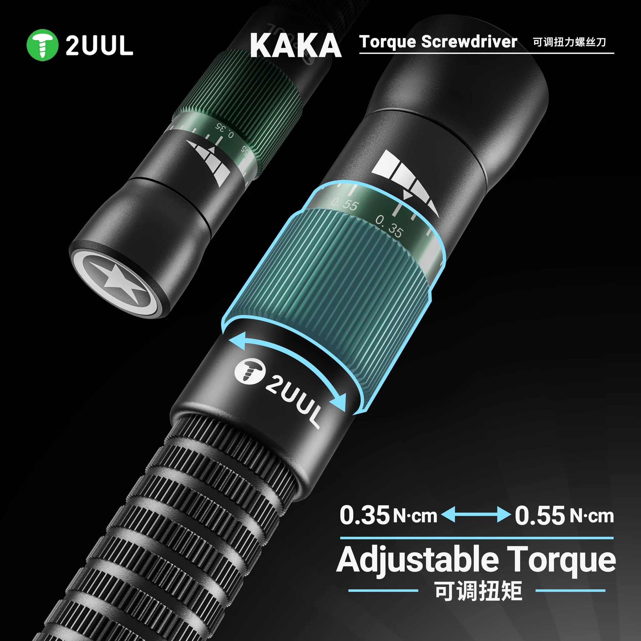 2UUL SD23 KAKA Torque Screwdriver for Phone Repair Tri-Point 0.6mm