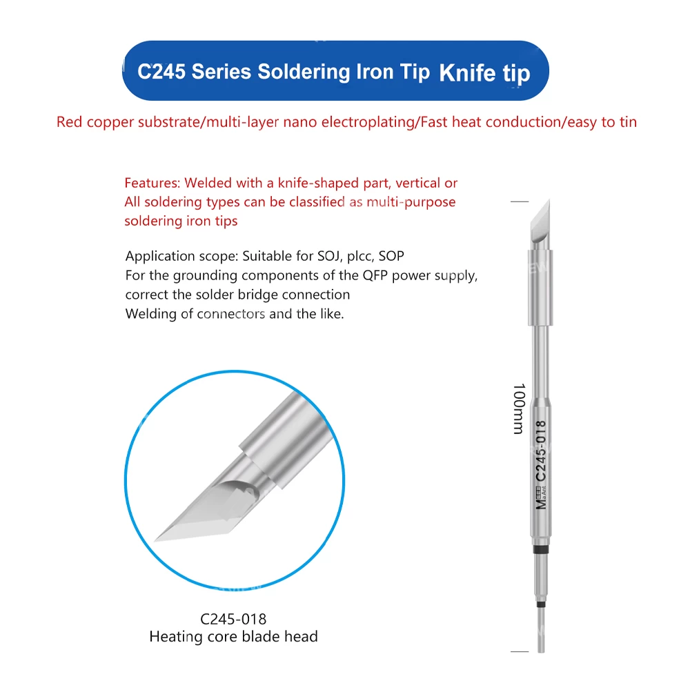 MaAnt C245-018 knife soldering iron tip
