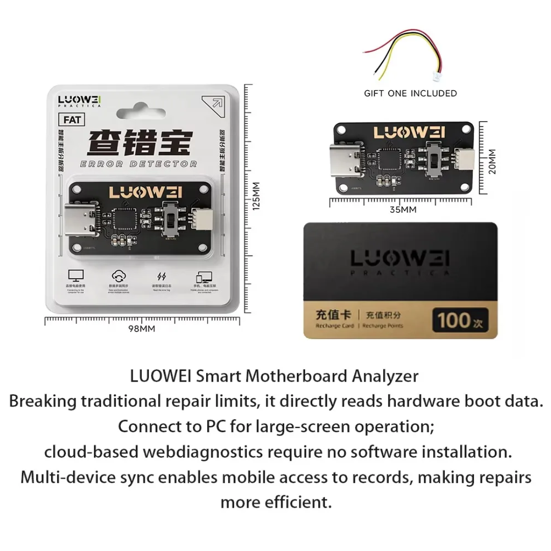 LUOWEI FAT Fault Detector Intelligent Android Motherboard Fault Detection and Diagnostic Too