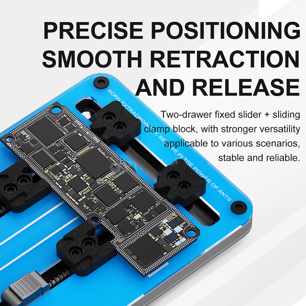 MaAnt M085 Tempered Heat-Insulating Glass T-Clip for Mobile Phone Motherboard Repair