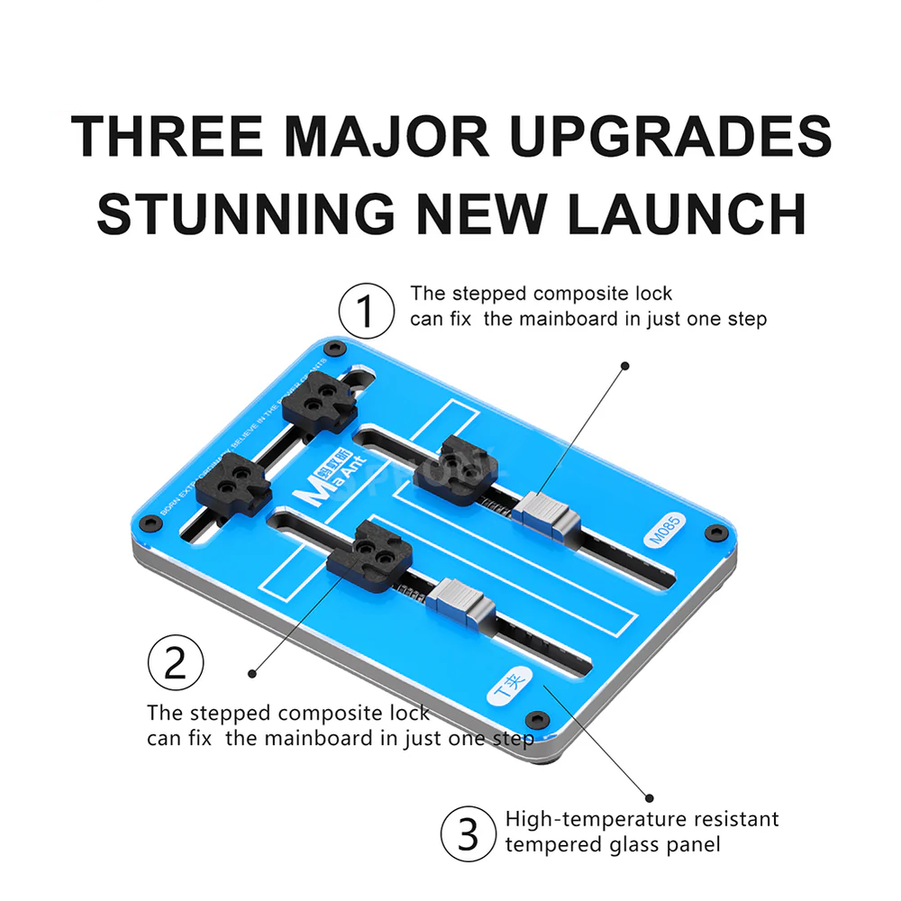 MaAnt M085 Tempered Heat-Insulating Glass T-Clip for Mobile Phone Motherboard Repair