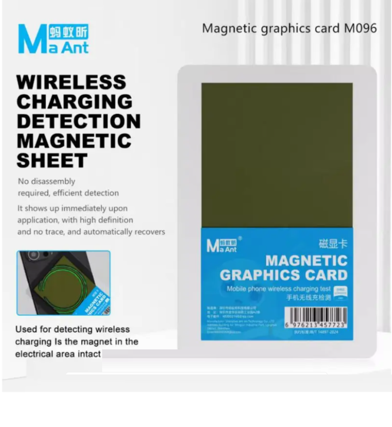 MaAnt M096 Magnetic Graphics Card for Mobile Phone Wireless Charging Test