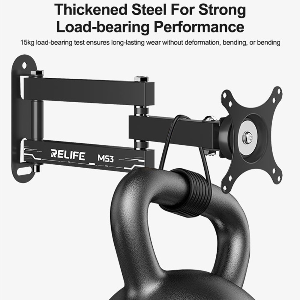 RELIFE MS3 360° Rotating Monitor Wall Mount stand For 14-27 inches Screen