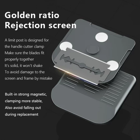 Maant My-116 Magnetic Double-Sided Glue Removal Blade Fixed Holder