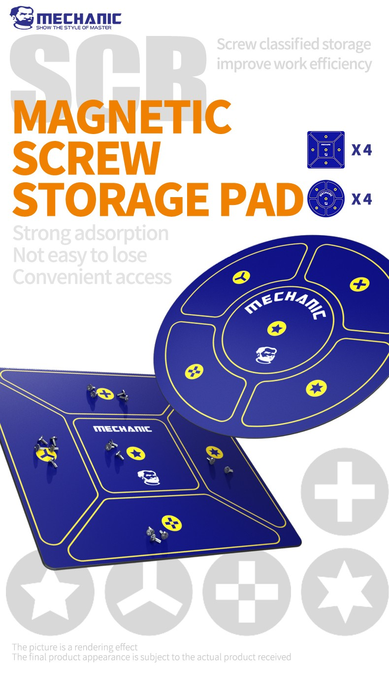 Mechanic X4 SCR Magnetic Screw Storage Pad