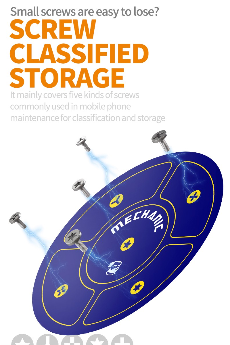 Mechanic X4 SCR Magnetic Screw Storage Pad