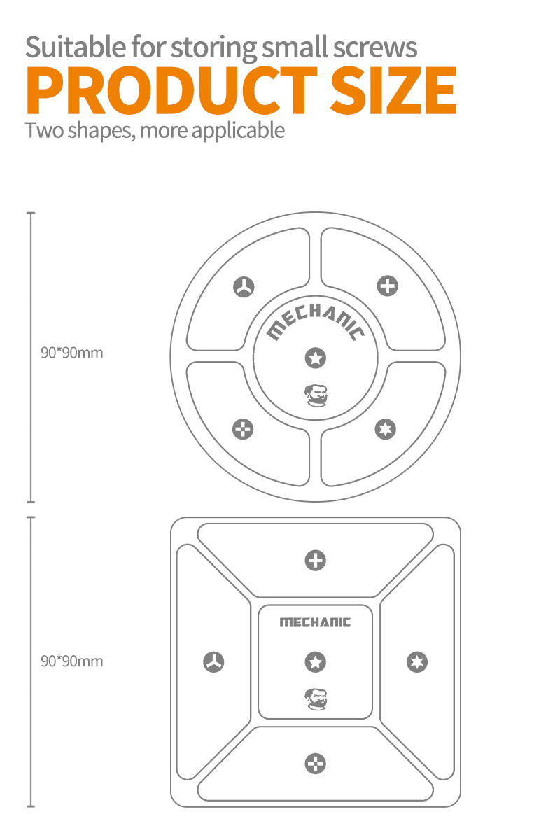 Mechanic X4 SCR Magnetic Screw Storage Pad