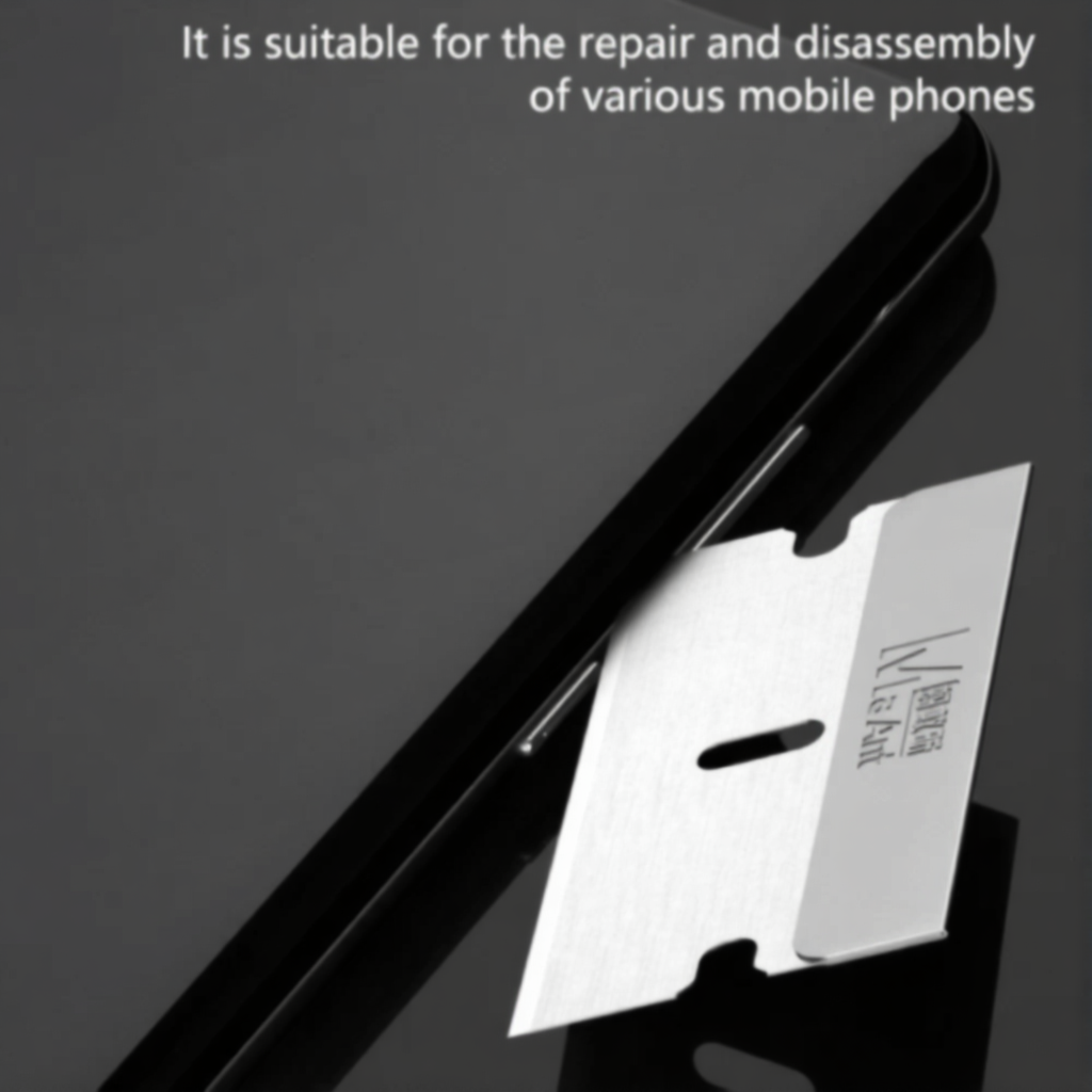 MaAnt Steel Edge No.1 High-Toughness Alloy Steel Degumming Single Sided Blades - 100Pcs