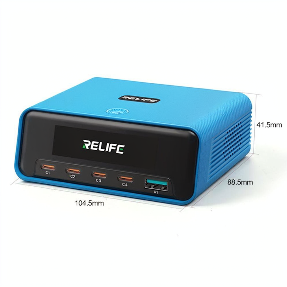 RELIFE Q8 Blue 165W Gan Intelligent Multi-port Charger