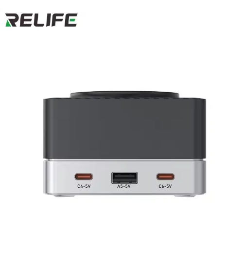 Relife Q7 80W 6-Port Smart Multi-Charger with 15W Wireless Charging