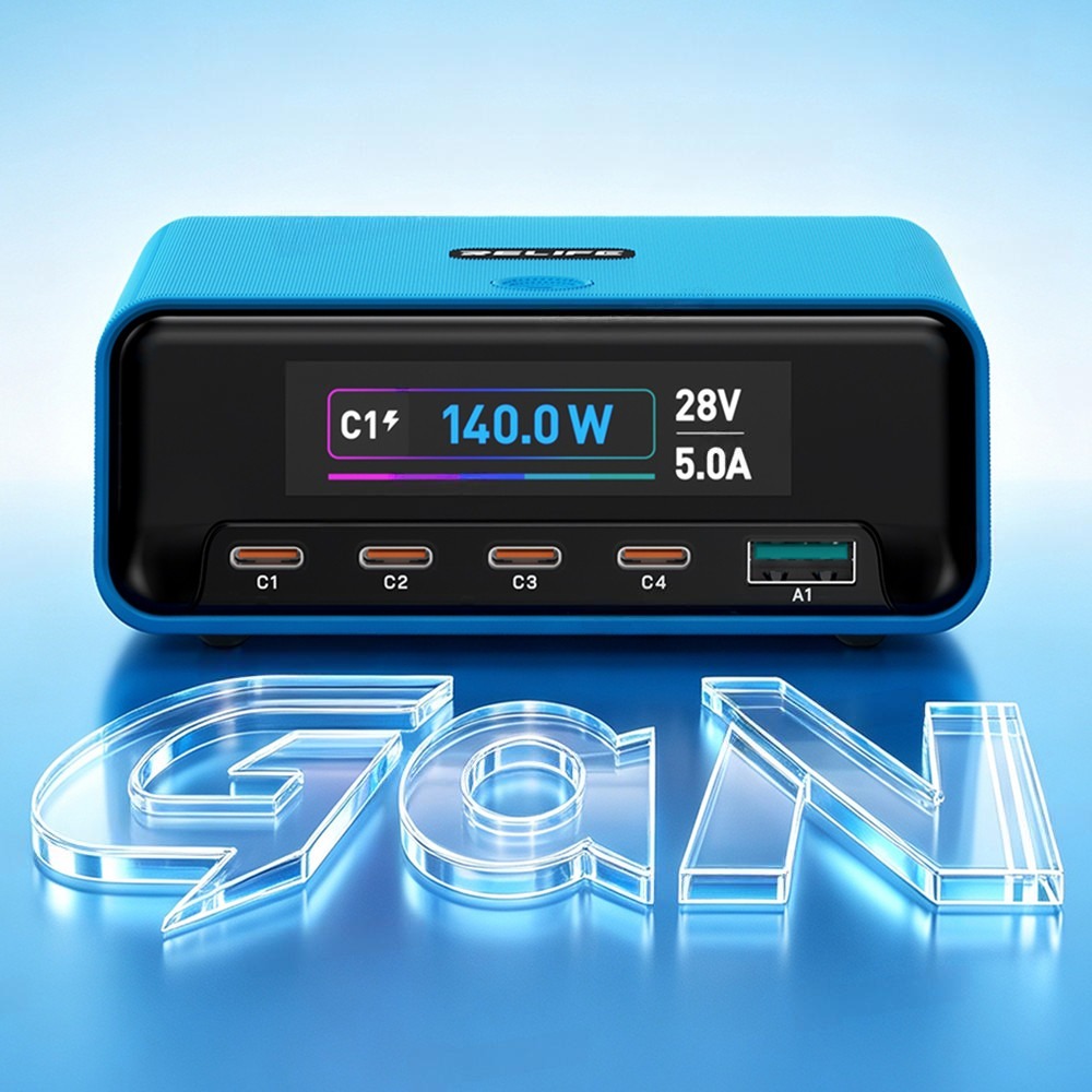 RELIFE Q8 Blue 165W Gan Intelligent Multi-port Charger