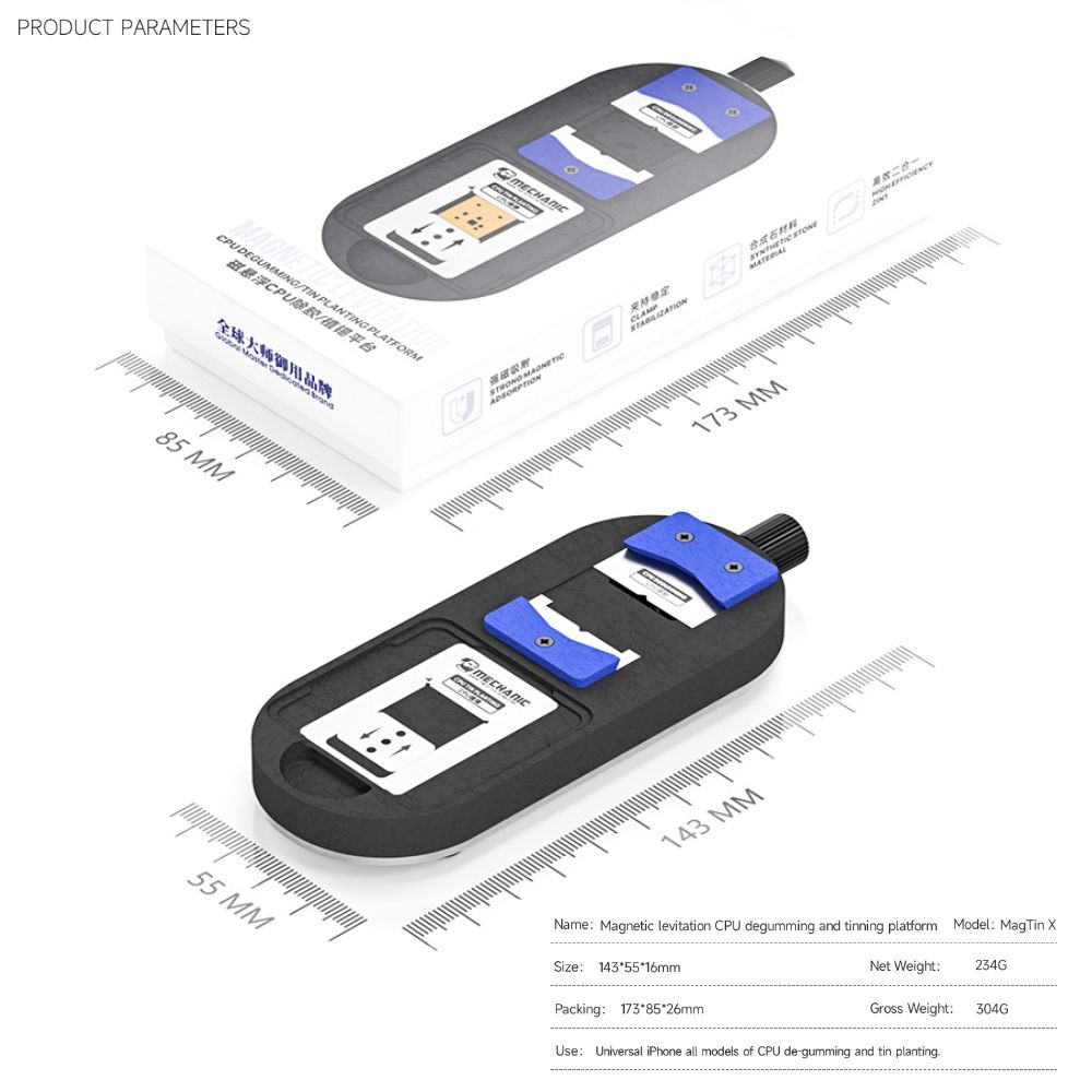 Mechanic Magtin X Magnetic Levitation CPU Degumming Tinning Platform