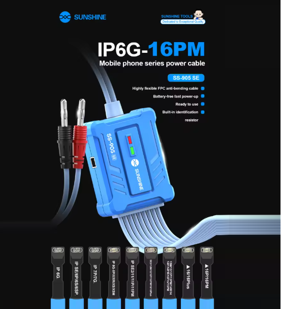 Sunshine SS-905 SE IP6-16 Pro Max Power Cable