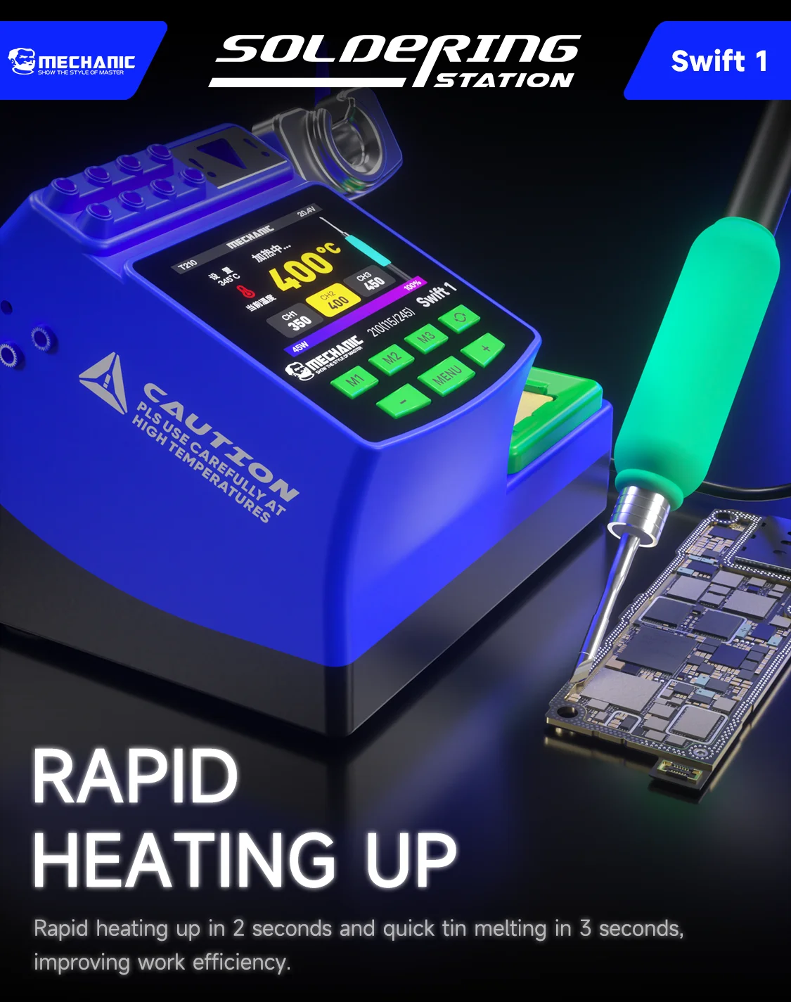 MECHANIC SWIFT 1 INTELLIGENT DIGITAL DISPLAY SOLDERING STATION