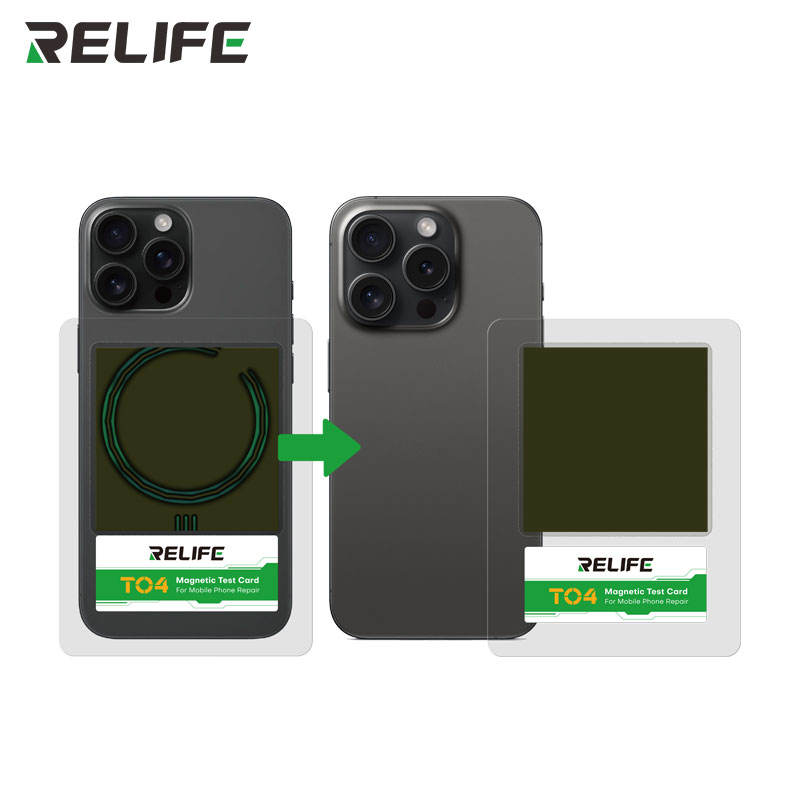 Relife TO4 Magnetic Pole Observation Magnetic Card for Phone Repair