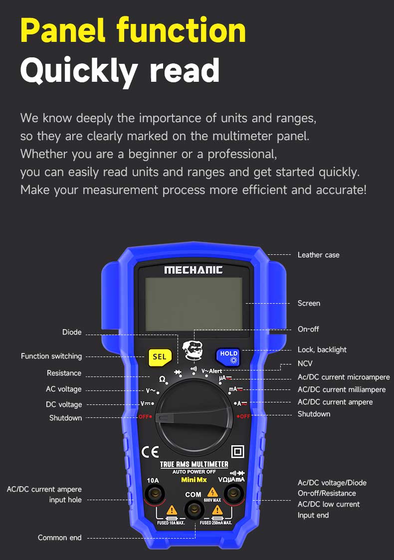 Mechanic MiniTD Mx Mini Multimeter