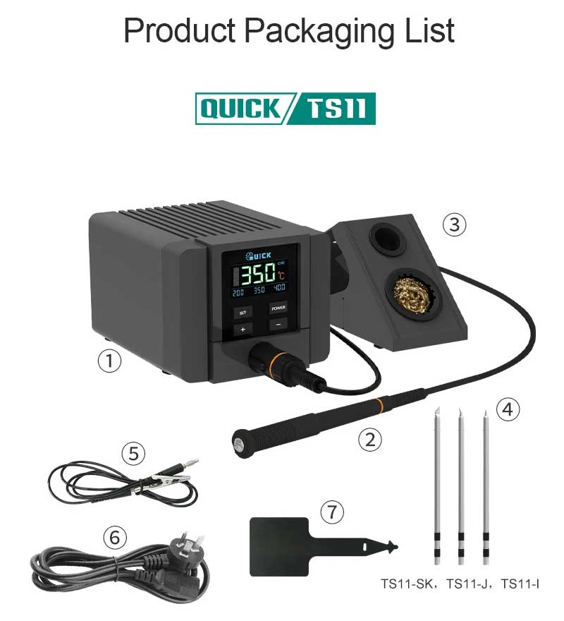 QUICK TS11 SOLDERING IRON STATION 6