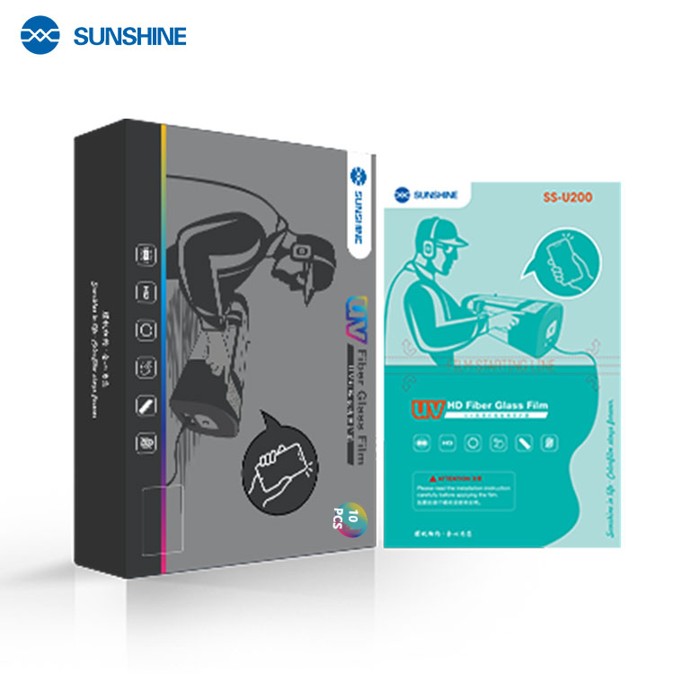 SUNSHINE SS-U200 (180*120MM) UV Imported Fiber Glass Protective HD Film -10 PCS