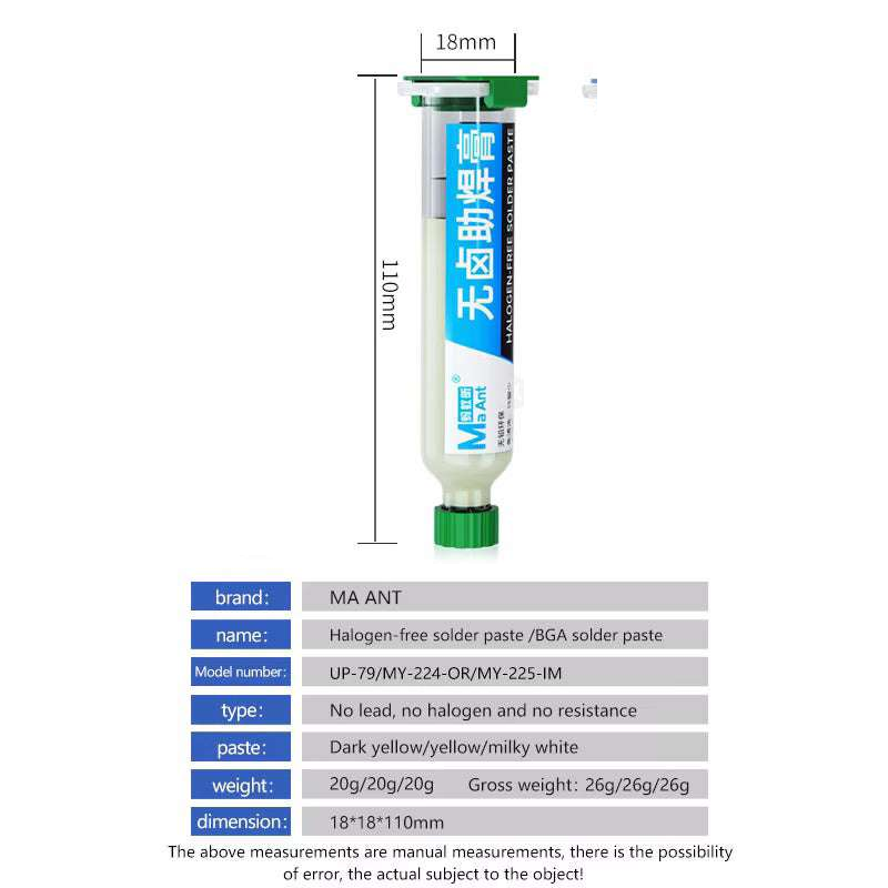 MaAnt UP-79 10cc Halogen-Free Soldering Flux