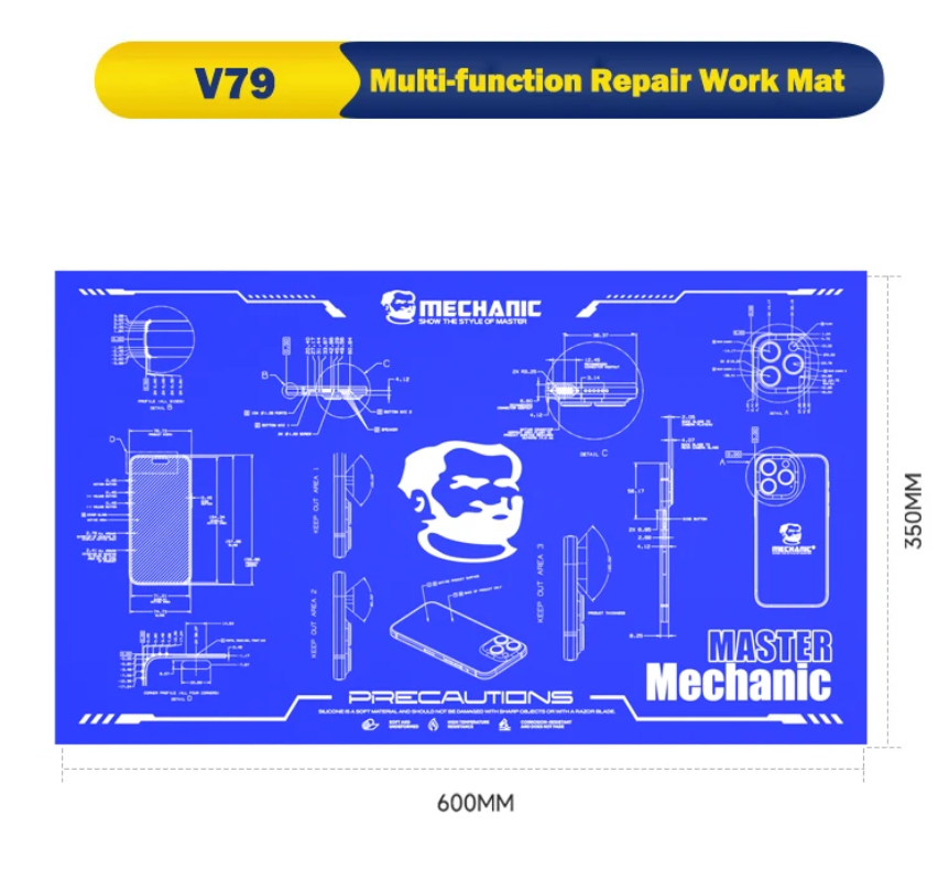 Mechanic V79 Large-size Heat and Stain Resistant Multi-functional Repair Work Insulation Mat