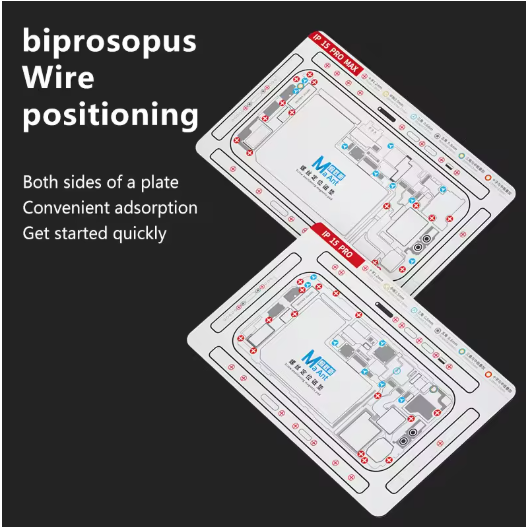 Maant Screw Positioning & Magnetic Pad for Ip X-15pro Max 12 Pcs Set