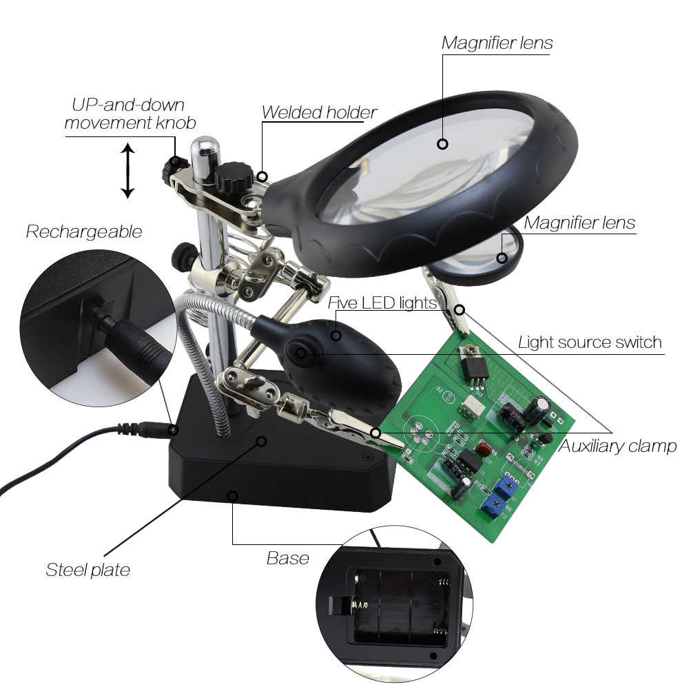 TE800 Multi-purpose Magnifying Glass